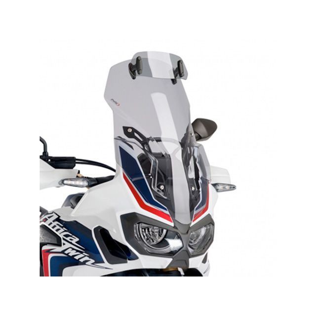 プーチ CRF1000L AFRICA TWIN ツーリングスクリーン バイザー付（スモーク） Puig バイク