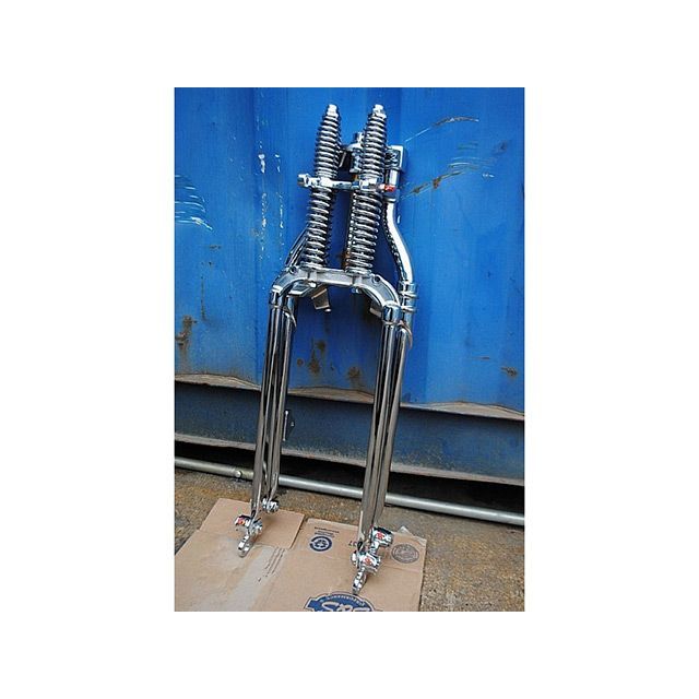 部品屋K&W SR400/500 SR用74スプリンガーフォークKIT 仕様 ドラム用 カラー メッキ K&W
