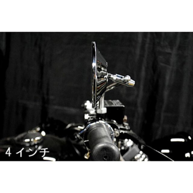 部品屋K&W SR400/500 ラウンドミラー 仕様 左右セット4インチ K&W_2