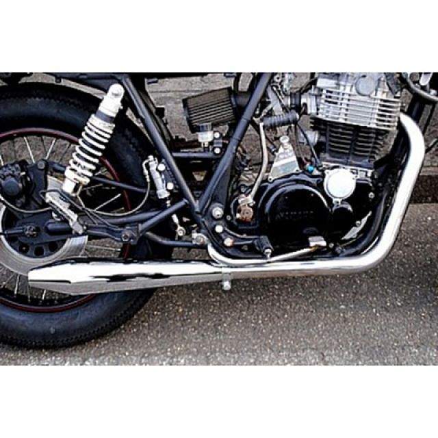 部品屋K&W SR400/500 コーンマフラー K&W