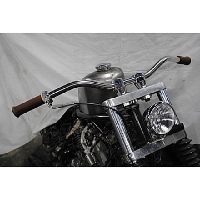 部品屋K&W SR400/500 ドロップバー タイプ1 仕様 ステンレスポリッシュ K&W バイクの通販は