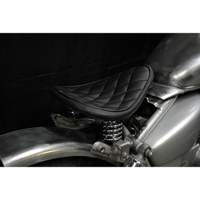 部品屋K&W Magna50 Magna50用 フラットフェンダー対応ソロシートKIT スプリングタイプ（ステッチ） タイプ ダイヤ カラー 赤茶 …_1