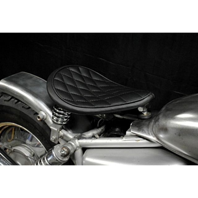 部品屋K&W Magna50 Magna50用 フラットフェンダー対応ソロシートKIT スプリングタイプ（ステッチ） タイプ ダイヤ カラー 赤茶 …_2