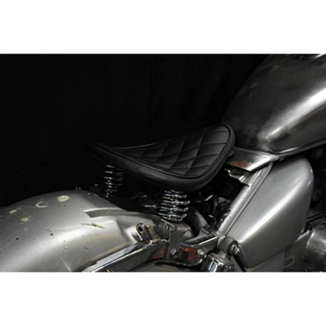 部品屋K&W Magna50 Magna50用 純正フェンダー対応ソロシートKIT スプリングタイプ（ステッチ） タイプ ダイヤ カラー 薄茶 K&W_2