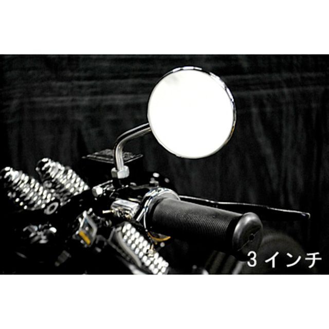 部品屋K&W シャドウ シャドウスラッシャー ラウンドミラー 仕様 左右