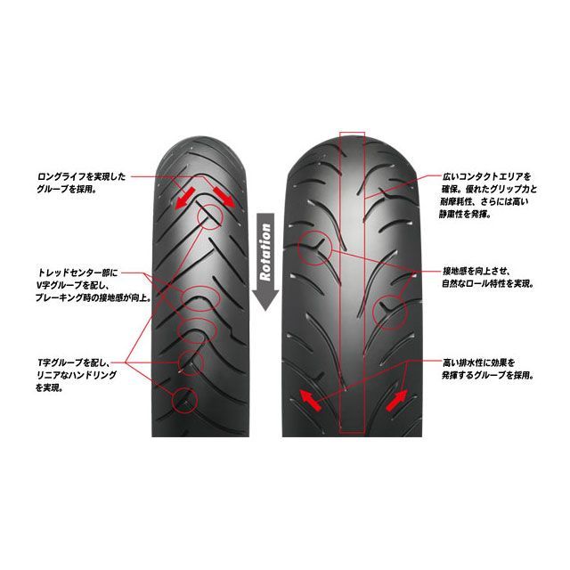 ご確認用です。 メーカー直送】ブリヂストン 汎用 BT-023 120/70ZR17 58W TL