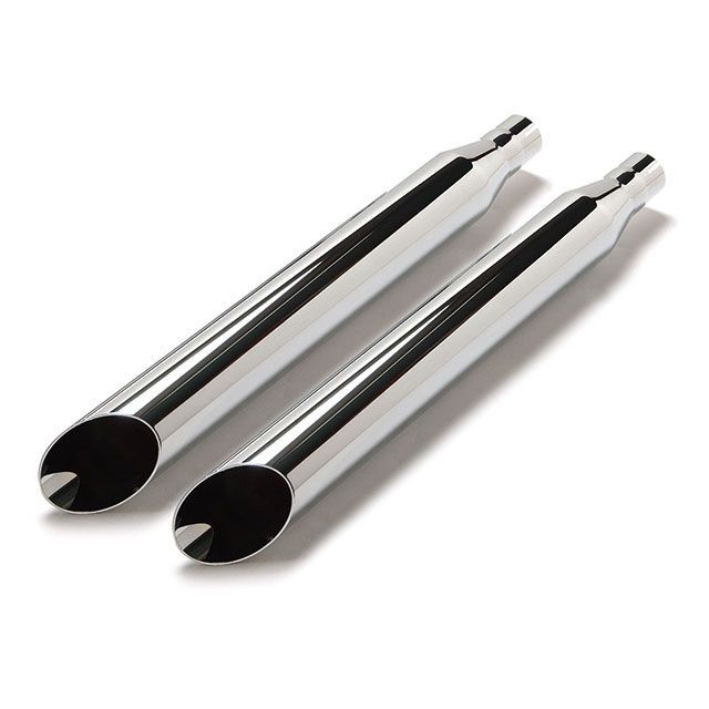 モーターステージ製ブラスドラッグクロームマフラー ブラスドラッグ スリップオンマフラー クローム モーター