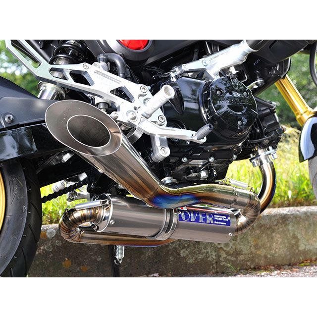 オーバーレーシング GROM スパイラル フルチタン マフラー OVER RACING_4