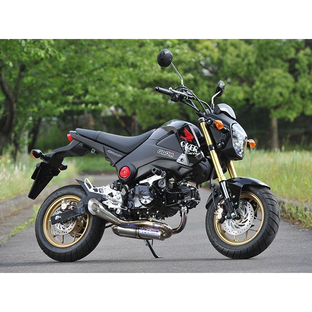 オーバーレーシング GROM スパイラル フルチタン マフラー OVER RACING_5