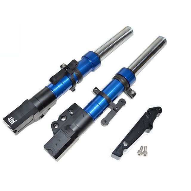 KN企画 シグナスX 4型 スーパーフロントフォーク 260mm/STDキャリパー カラー ブルー kn926 バイクの通販は