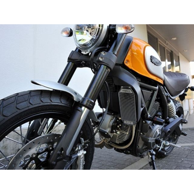 アエラ SCRAMBLER オイルクーラープロテクター カラー シルバー AELLA_1