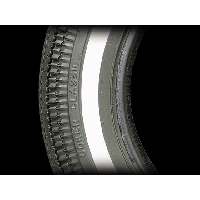 コッカータイヤ ハーレー用 コッカークラシック 5.00-16タイヤ ホワイトストライプ COKER TIRE バイク