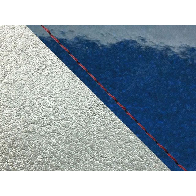 グロンドマン W650 W650（99年 EJ650A1/C1） 国産シートカバー 張替 エナメルメタリックブルー ライン シルバーライン 仕様 赤…の通販は 11,231円