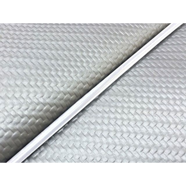 グロンドマン W650 W650（99年 EJ650A1/C1） 国産シートカバー 張替 カーボンシルバー ライン - 仕様 白パイピング Gron…