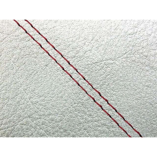 グロンドマン W650 W650（99年 EJ650A1/C1） 国産シートカバー 張替 シルバー ライン シルバーライン 仕様 赤ダブルステッチ …