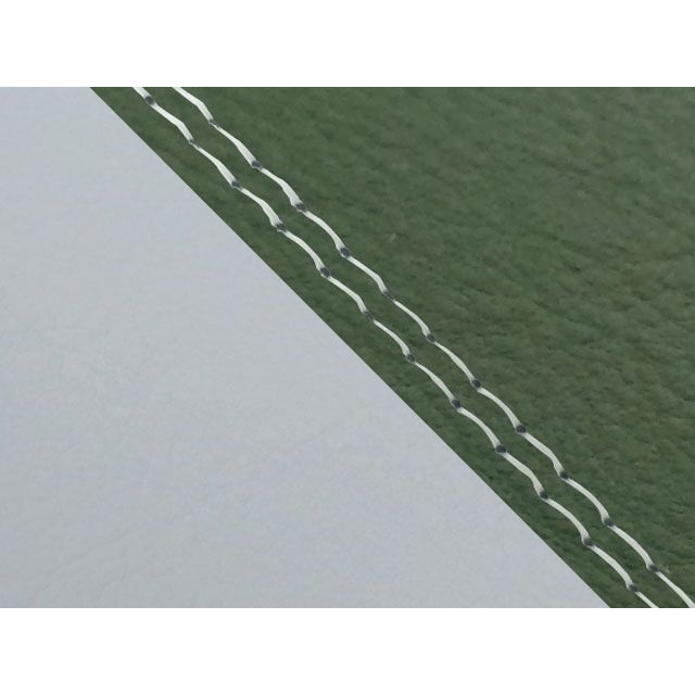 グロンドマン W650 W650（99年 EJ650A1/C1） 国産シートカバー 張替 ダークグリーン ライン グレーライン 仕様 透明ダブルステ…の通販は 10,750円