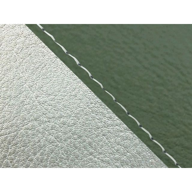 グロンドマン W650 W650（99年 EJ650A1/C1） 国産シートカバー 張替 ダークグリーン ライン シルバーライン 仕様 透明ステッチ…の通販は 11,617円