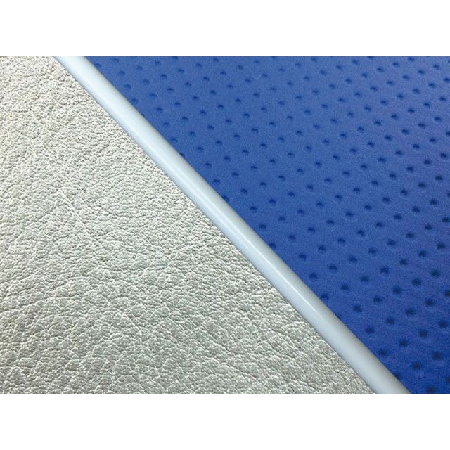 グロンドマン W650 W650（99年 EJ650A1/C1） 国産シートカバー 張替 フルエンボスブルー ライン シルバーライン 仕様 白パイピ…