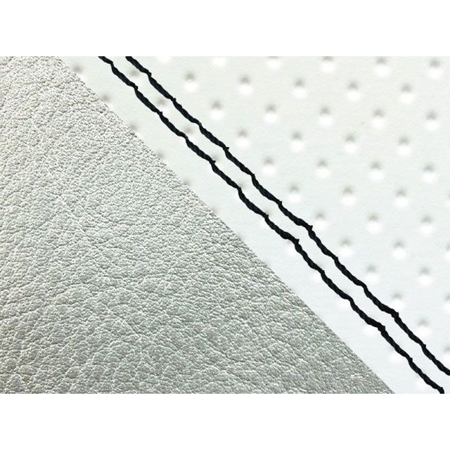 グロンドマン W650 W650（99年 EJ650A1/C1） 国産シートカバー 張替 フルエンボスホワイト ライン シルバーライン 仕様 黒ダブ…の通販は 11,617円