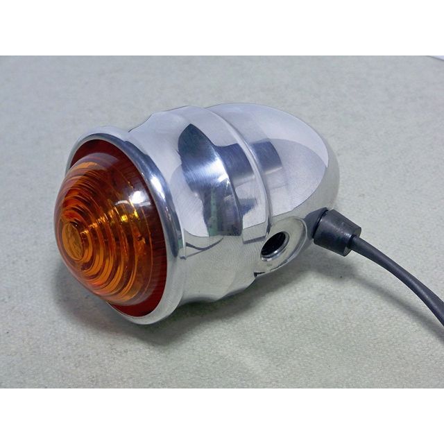 ミスミエンジニアリング ハーレー スモールビレットウインカー 配線外タイプ 本体 ブラック レンズカラー アンバー MISUMI ENGINIEER…の通販は 8,170円