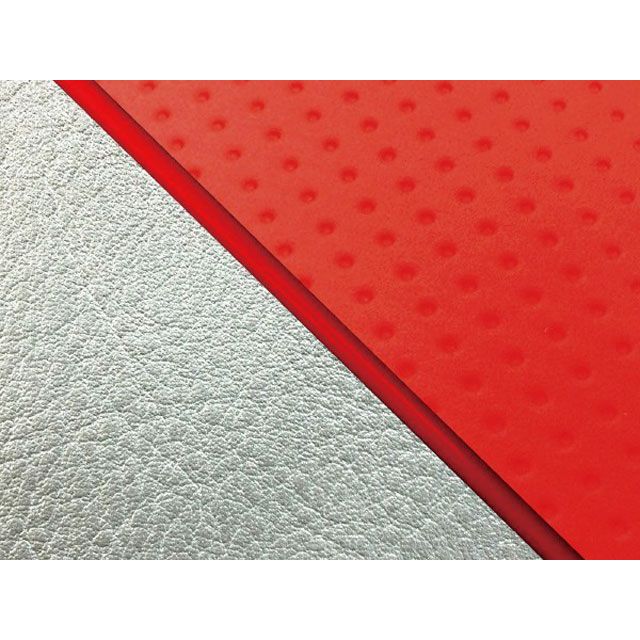 グロンドマン W650 W650（99年 EJ650A1/C1） 国産シートカバー 張替 フルエンボスレッド ライン シルバーライン 仕様 赤パイピ…