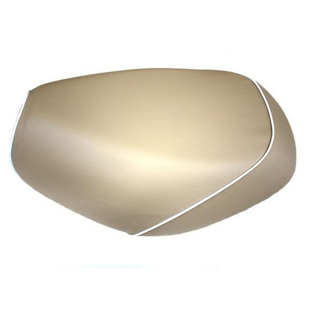 グロンドマン W650 W650（99年 EJ650A1/C1） 国産シートカバー 張替 ベージュ ライン - 仕様 白パイピング Grondeme…