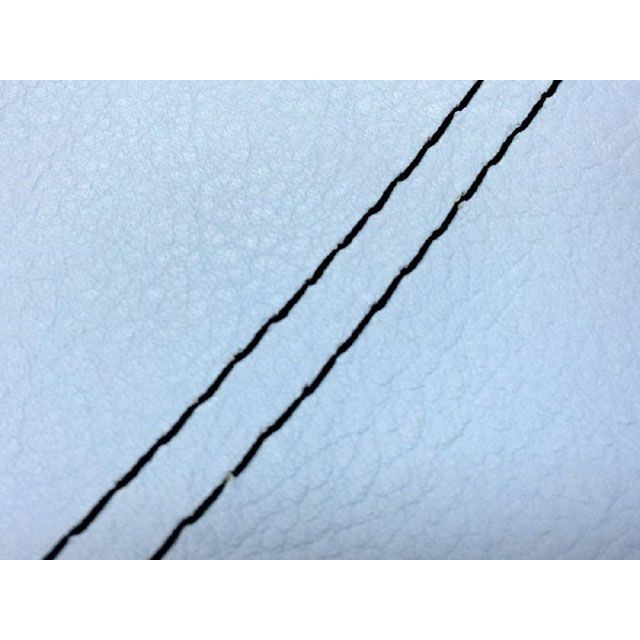 グロンドマン W650 W650（99年 EJ650A1/C1） 国産シートカバー 張替 ライトブルー ライン - 仕様 黒ダブルステッチ Gron…