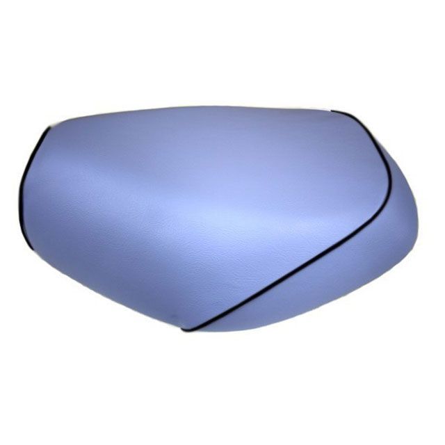 グロンドマン W650 W650（99年 EJ650A1/C1） 国産シートカバー 張替 ライトブルー ライン - 仕様 黒パイピング Gronde…の通販は