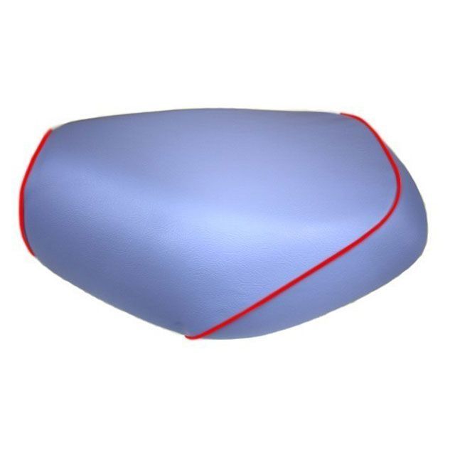 グロンドマン W650 W650（99年 EJ650A1/C1） 国産シートカバー 張替 ライトブルー ライン - 仕様 赤パイピング Gronde…の通販は