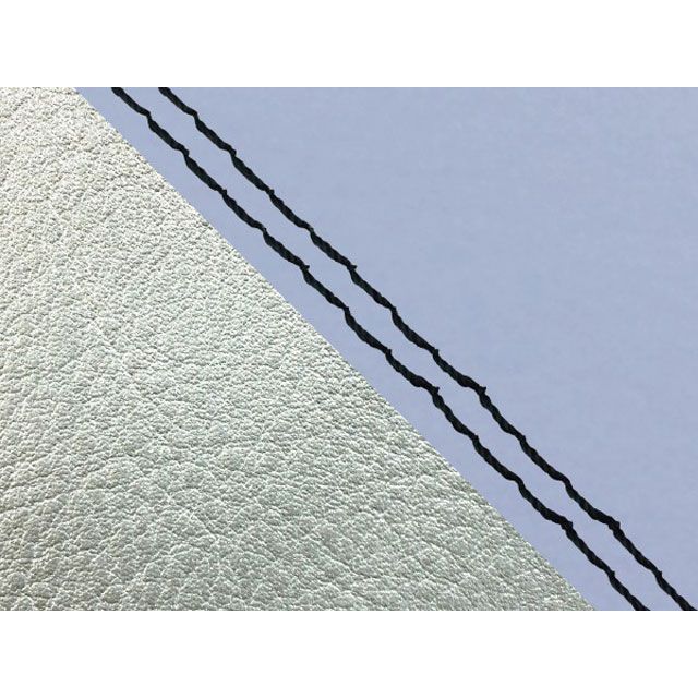 グロンドマン W650 W650（99年 EJ650A1/C1） 国産シートカバー 張替 ライトブルー ライン シルバーライン 仕様 黒ダブルステッ…の通販は 11,231円