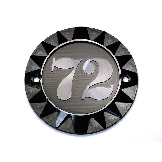 ミスミエンジニアリング ハーレー タイマーカバー 72 2穴（ヨコ） MISUMI ENGINIEERING