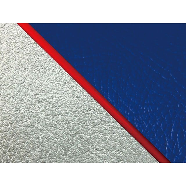 グロンドマン W650 W650（99年 EJ650A1/C1） 国産シートカバー 張替 青 ライン シルバーライン 仕様 赤パイピング Grond…の通販は 7,774円