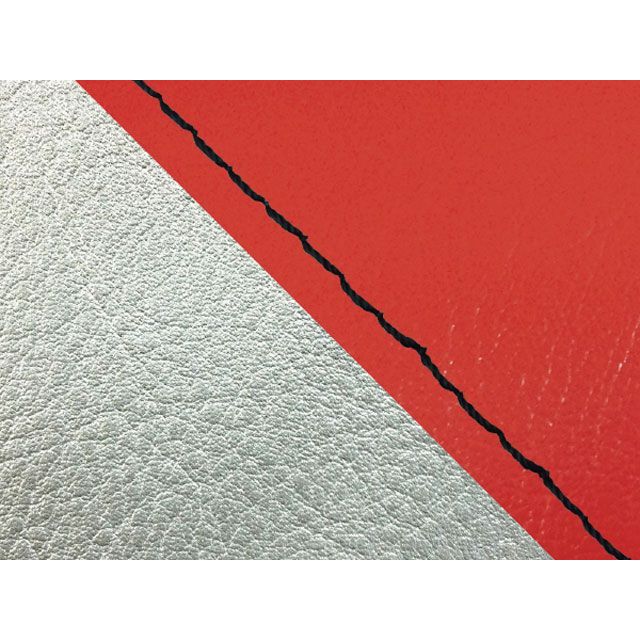 グロンドマン W650 W650（99年 EJ650A1/C1） 国産シートカバー 張替 赤 ライン シルバーライン 仕様 黒ステッチ Gronde…の通販は