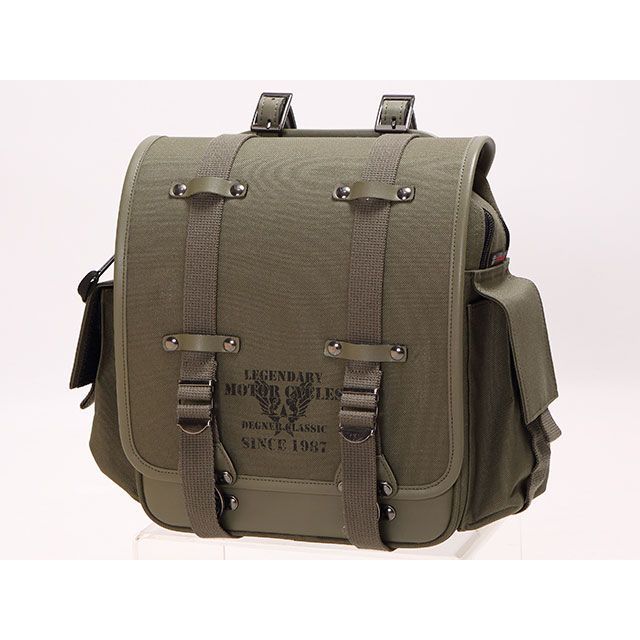 デグナー NB-131 ミリタリーテイストナイロンサドルバッグ（カーキ） DEGNER バイクの通販は 15,400円