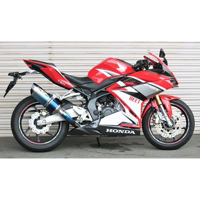 ビートジャパン CBR250RR NASSERT Evolution Type II フルエキゾーストマフラー サイレンサー ブルーチタン BEET