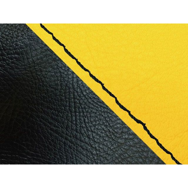 グロンドマン KSR50/80 KSR50/80（KMX50B/80B） 国産シートカバー 張替 イエロー ツートン生地 黒 仕様 黒ステッチ Gr…