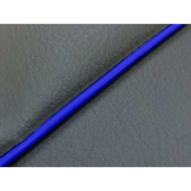 グロンドマン KSR50/80 KSR50/80（KMX50B/80B） 国産シートカバー 張替 ダークグレー ツートン生地 - 仕様 青パイピング…の通販は