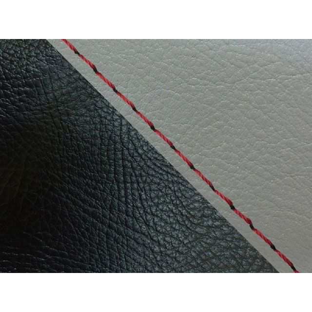 グロンドマン KSR50/80 KSR50/80（KMX50B/80B） 国産シートカバー 張替 ダークグレー ツートン生地 黒 仕様 赤ステッチ …の通販は