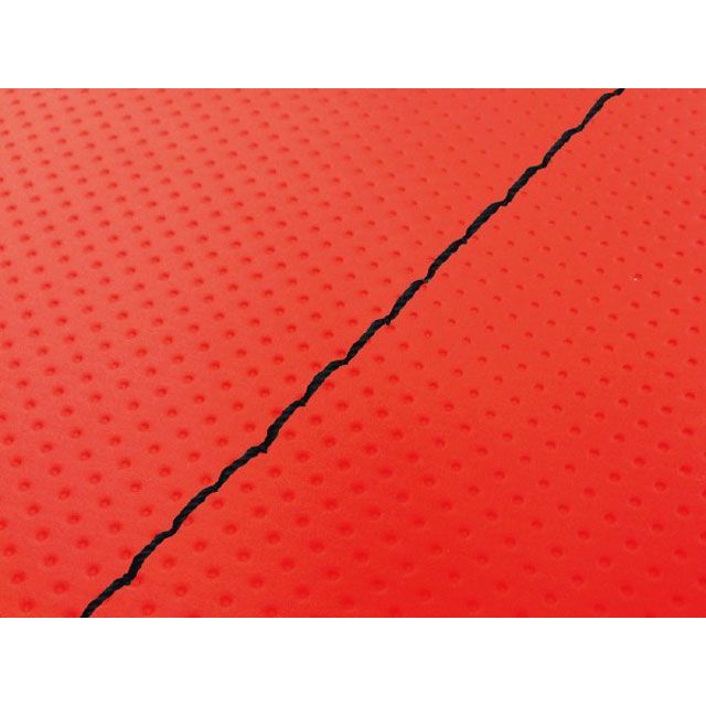 グロンドマン KSR50/80 KSR50/80（KMX50B/80B） 国産シートカバー フルエンボスレッド タイプ 張替 仕様 黒ステッチ Gr…の通販は 6,074円