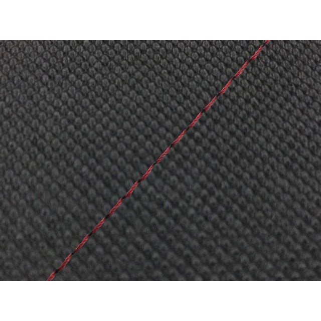 グロンドマン バリオス バリオス（ZR250A） 国産シートカバー スベラーヌブラック タイプ 張替 仕様 赤ステッチ Grondement