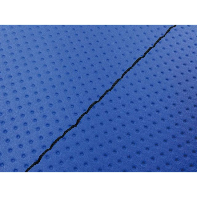 グロンドマン バリオス バリオス（ZR250A） 国産シートカバー フルエンボスブルー タイプ 張替 仕様 黒ステッチ Grondement