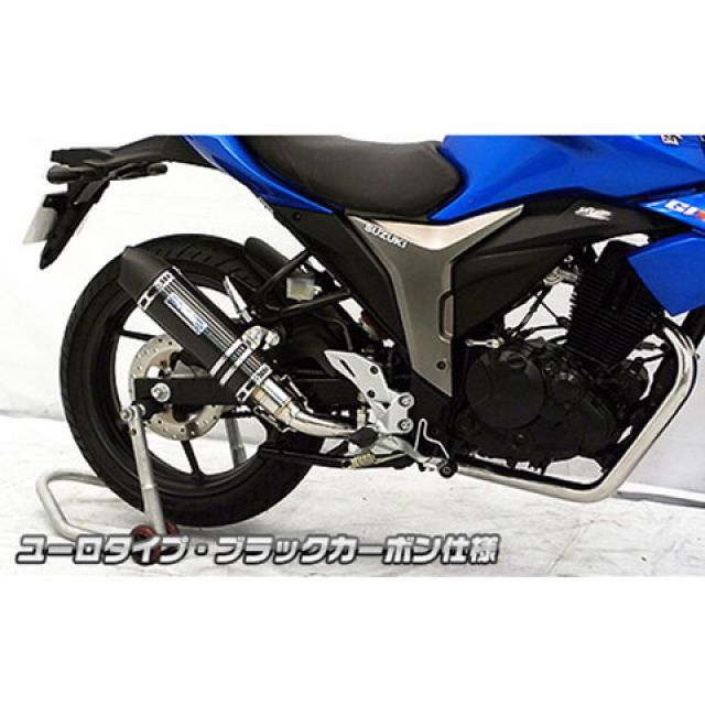 ウイルズウィン ジクサー ジクサー（2BK-NG4BG）用 ダイナミックマフラー ユーロタイプ サイレンサー ブラックカーボン仕様 WirusWin