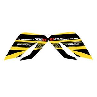 【メーカー直送】エムディーエフ XT250X XT250X（06-16） グラフィックキット アタッカーモデル パンプキンイエロータイプ タイプ シ…