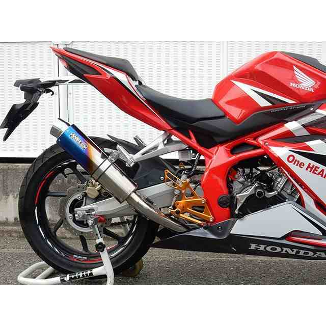 ダブルアールズ CBR250RR JMCA フルエキゾースト（ラウンドタイプ） 仕様 ステンレス/チタン（焼き色） WR’S バイク