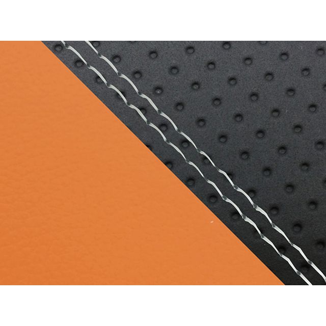 グロンドマン FZ1 フェザー FZ1 フェザー（10年〜）シングル（フロント側） グロンドマン国産シートカバー 張替（エンボス黒・オレンジ） 仕様…
