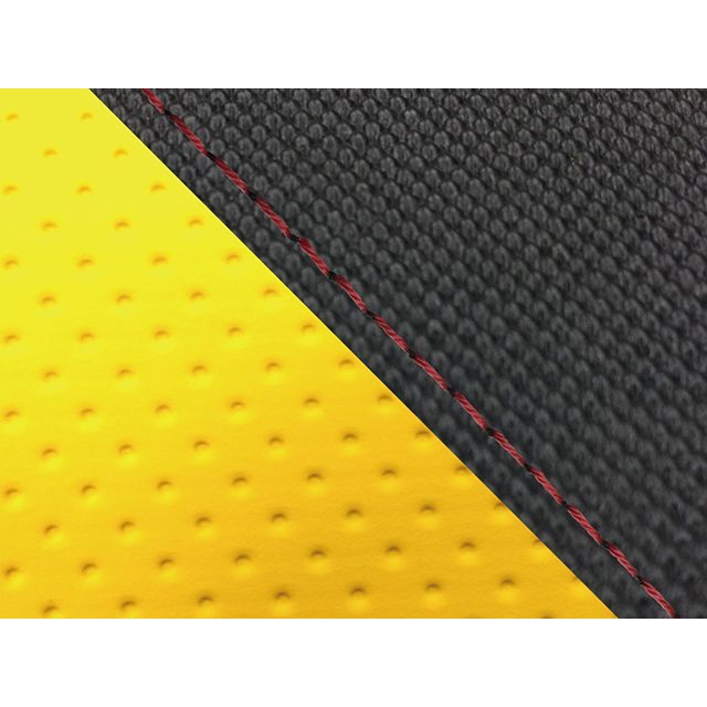 グロンドマン FZ1 フェザー FZ1 フェザー（10年〜）タンデム（リア側） グロンドマン国産シートカバー 張替（スベラーヌブラック・エンボスイエ…