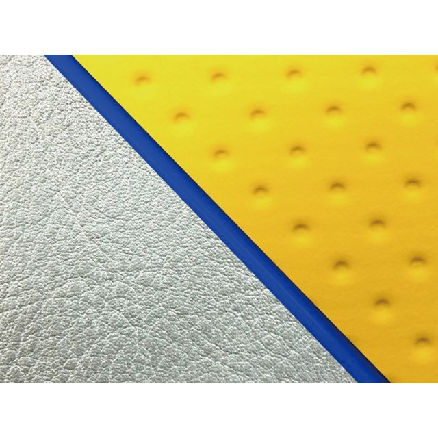 グロンドマン W650 W650（99年 EJ650A1/C1） グロンドマン国産シートカバー 張替（エンボスイエロー/シルバーライン） 仕様 青パ… 8,163円