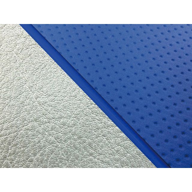 グロンドマン W650 W650（99年 EJ650A1/C1） グロンドマン国産シートカバー 張替（エンボスブルー/シルバーライン） 仕様 青パイ…