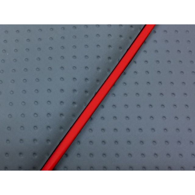 グロンドマン リード50SS リード50SS グロンドマン国産シートカバー 張替（フルエンボスグレー） 仕様 赤パイピング Grondement バ…の通販は 6,132円