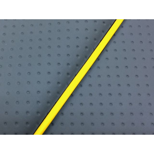 グロンドマン IVYタクト IVYタクト 4サイクル グロンドマン国産シートカバー 張替(フルエンボスグレー) 仕様 黄パイピング Grondeme…